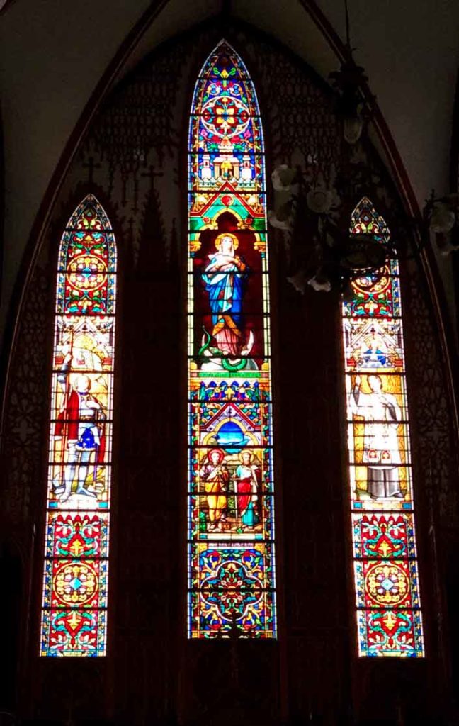 Stained Glass Windows inside Saint Joseph's Cathedral, Hanoi